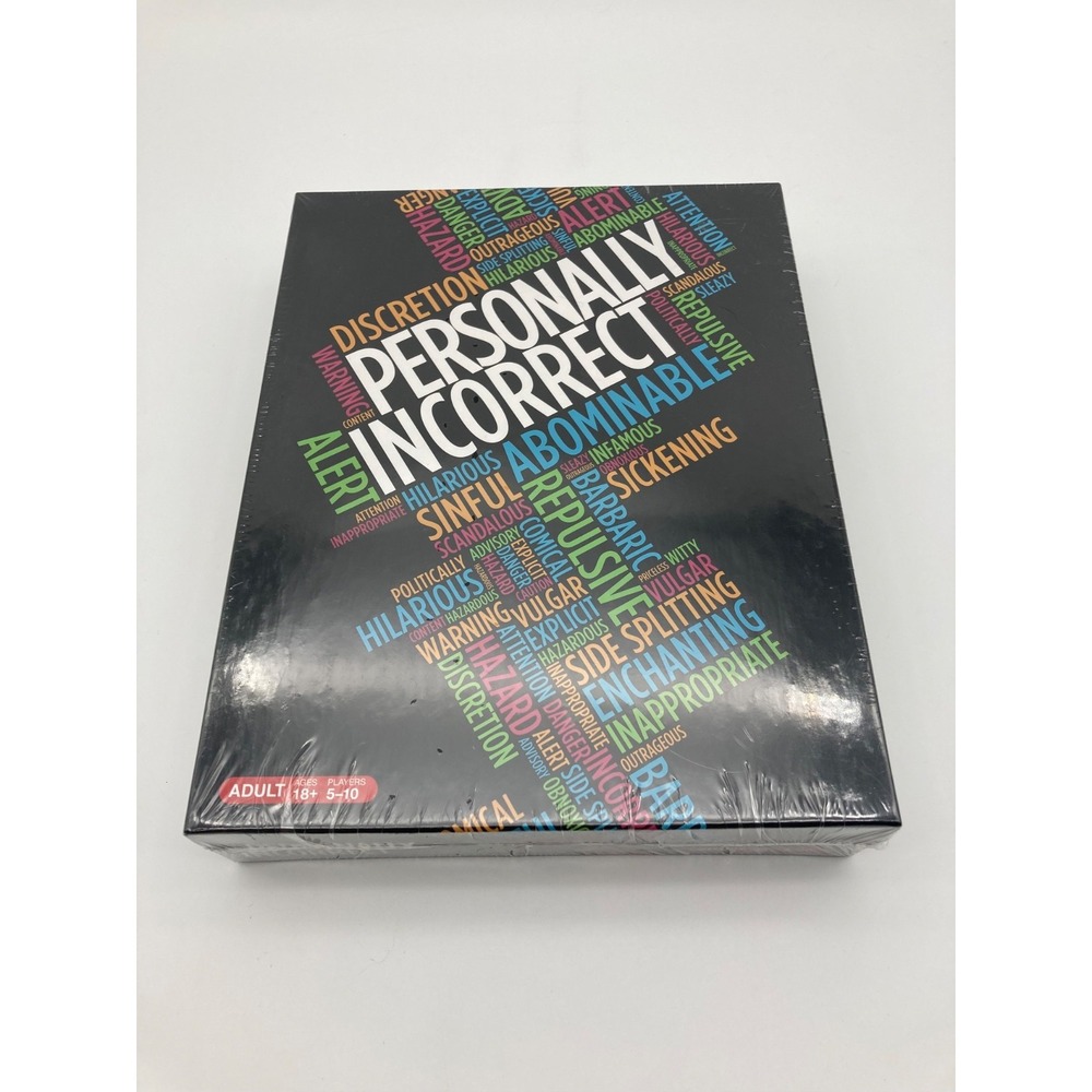 Personally Incorrect Party Board Game - New, Sealed - Adult 18+ Multi-Player